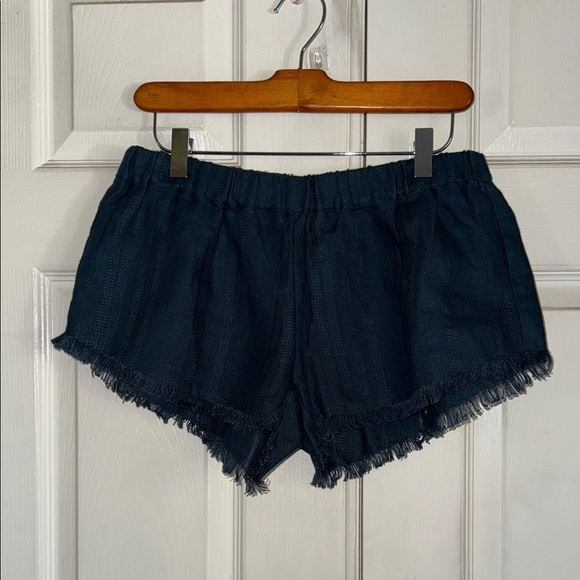 NWT Mikoh Dark Teal Linen Shorts - Picture 1 of 4